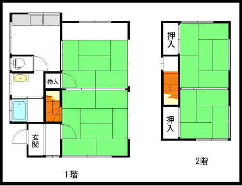 岡山市東部　構造：木造2階建土地面積:86.62平米 ( 26.2坪 )　建物面積:67.63平米 ( 20.45坪 )　